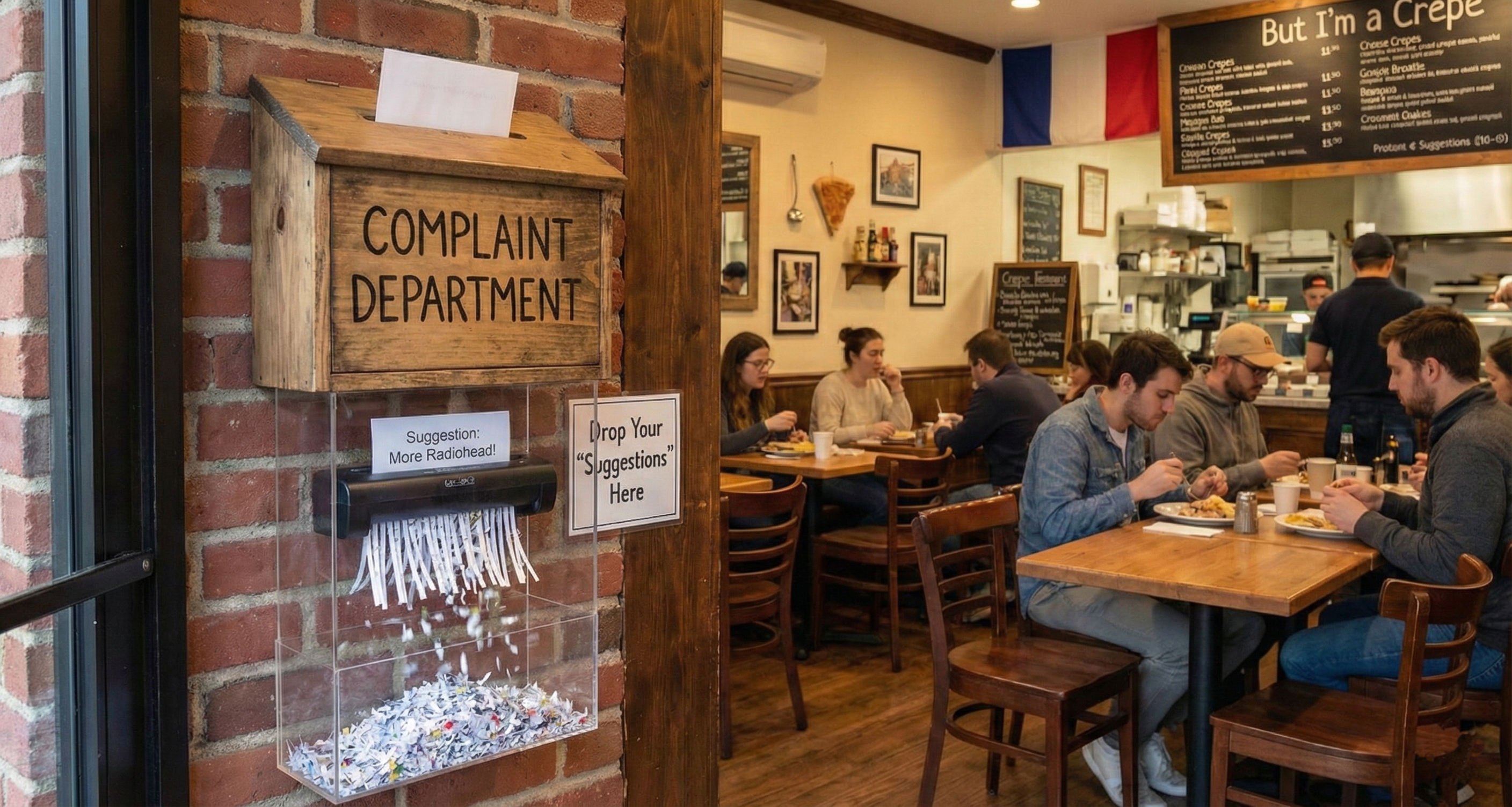The Complaint Department - a suggestion box that shreds your complaints